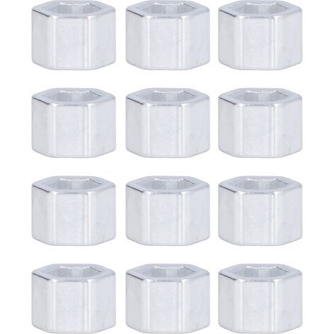 Joint d'espacement en aluminium, 12 pièces, trou hexagonal, résistant à la Corrosion, pour arbre moteur, diamètre intérieur 8mm, 3520-4012-0080 L (1/5)