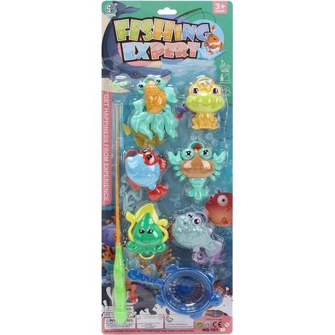 Gioco di pesca con canna, 8 pezzi