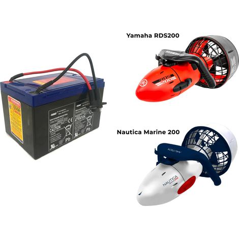 Batteria Seascooter Yamaha RDS200 & Nautica Marine 200 - 12V / 7,5ah (1/4)
