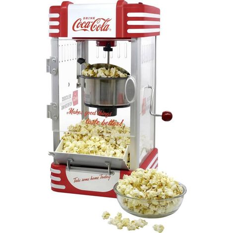 Salco SNP-27CC máquina de palomitas rojo y blanco diseño retro