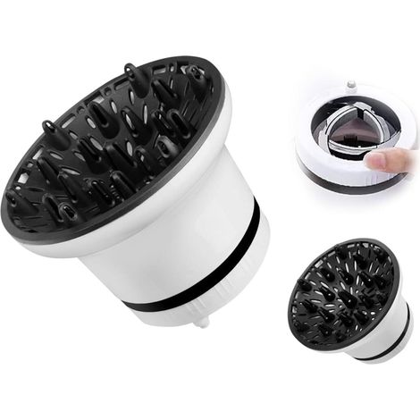 Difusor profesional para secador de pelo, difusor universal, difusor ajustable, apto para cabello rizado y ondulado. (1/5)