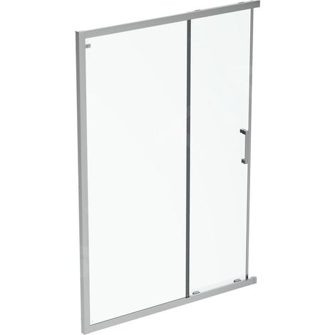 Ideal Standard Connect 2 - Porte de douche coulissante, 2 pièces, 1.400 mm, silver bright/verre clair K9265EO (1/3)