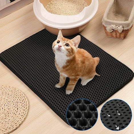 OrchidCat Litter Mat Cat Litter Mat Honeycomb Litter Mat Non-Toxic Waterproof Mats55×75cm
