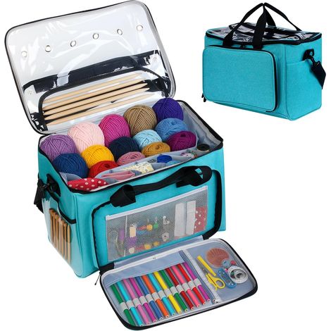 YORKING Nähzubehör Tasche Nähset Aufbewahrungstasche Organizer für Anfänger,Reisende,Nähkurse (Grün)