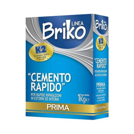 CEMENTO RAPIDO IN POLVERE 'BRIKO K2' Kg. 4 - sacchetta