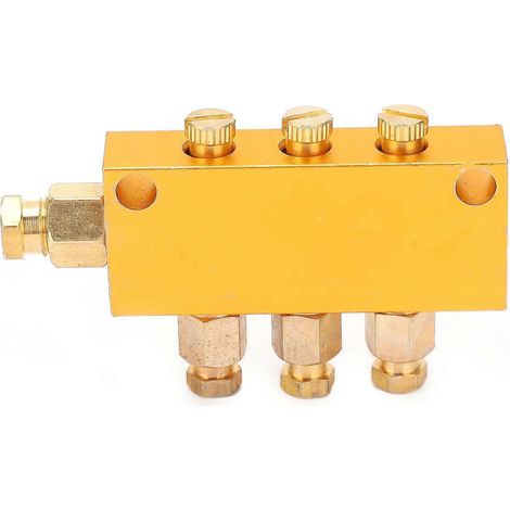Ölverteiler TK-Typ Verstellbarer Messing-Schmierkolben-Separator-Teilventil-Schmiersystem (1 Zoll)