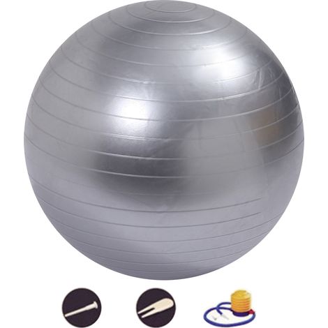 Ballon D Exercice - 45 cm 55 cm ou 65 cm - Pour Yoga Pilates Et Renforcement Musculaire - Avec Pompe A Pied - 1 Unite (1/5)