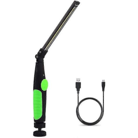 Lampe de travail LED rechargeable avec aimant et port USB, pliable, rotation à 360°, lampe d'inspection (1/4)