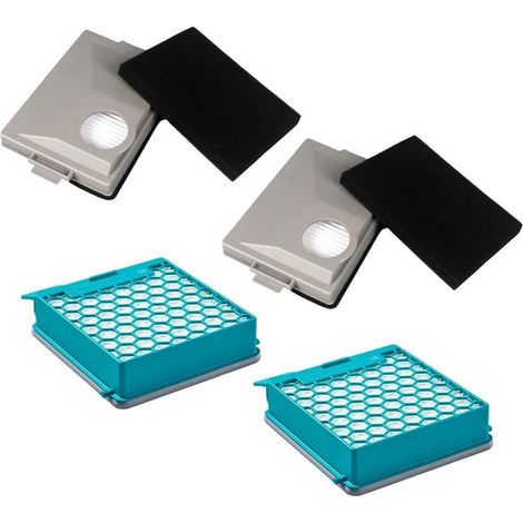 Lot de 2 filtres à charbon de rechange pour aspirateur Miele Boost CX1 11639240, modèles d'aspirateur Blizzard CX1, compatibles avec les accessoires, conçus pour maintenir une puissance (1/5)