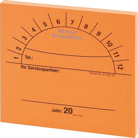 Autocollant de Service Universel Ø 69 mm Sachet de 60 Pièces