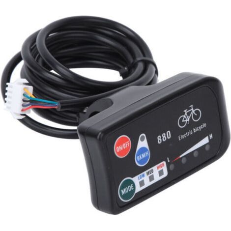 KT- LED880 Compteur pour Vélo avec Connecteur Normal et Écran de Contrôle - Accessoire Électrique de Modification pour Bicyclette