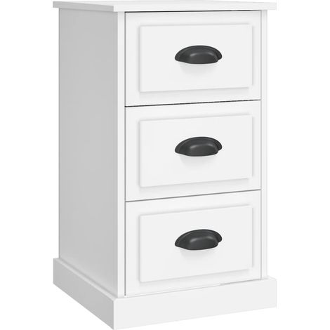 Maison Exclusive - Nachttisch Weiß 39x39x67 cm Holzwerkstoff