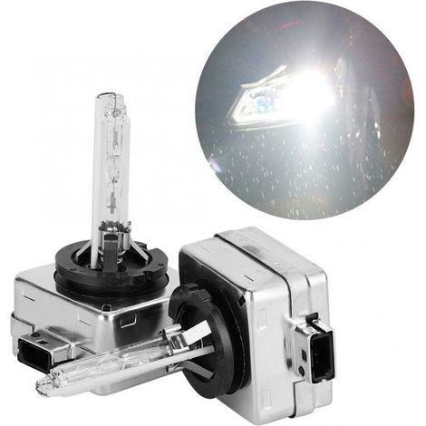 D1S 35W Xénon Ampoule HID de HID kit de Conversion 6000K 12V Blanc Diamant + 300% Ultra clair Kit de conversion Bi HID Ampoule,2pcs, (1/5)