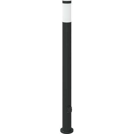 vidaXL Borne lumineuse avec sortie 110 cm en acier inoxydable IP44 (1/5)