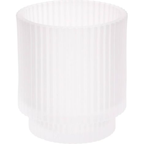 Portacepillos de dientes solis redondo, 8 cm de diámetro, blanco - 5five