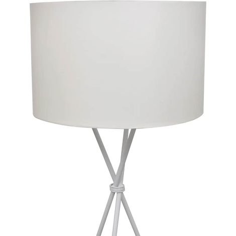 Maison Exclusive - Lampada da Pavimento con Supporto Bianca 139 cm (1/2)