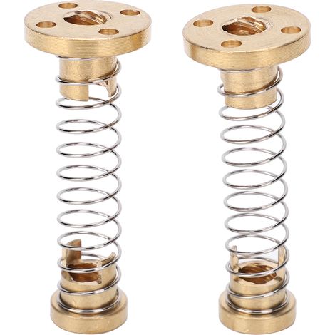 Vis trapézoïdale T8 en acier inoxydable, écrou cuivre T8 anti-jeu, suppression du backlash et de l’hystérésis, vis-mère pas de 2mm, avance 8mm. (1/5)