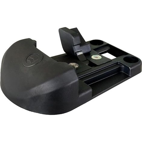 Rocking Gate Shoe – Black Composite – Adjustable Thickness 18 to 80 mm – Height 50 mm – Turnstile Stop for Manual Swing Gate (1/5)