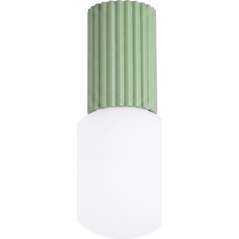 Plafonniers Halo aluminium/verre sauge 1xG9 12cm Sollux (1/5)