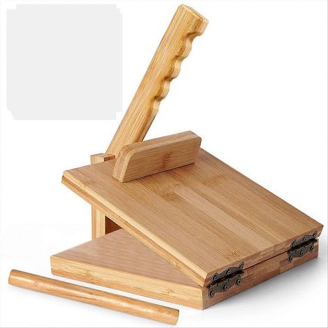 Tortilla Press10 pouce Roti machine grand bambou bois Tortilla machine (1/5)