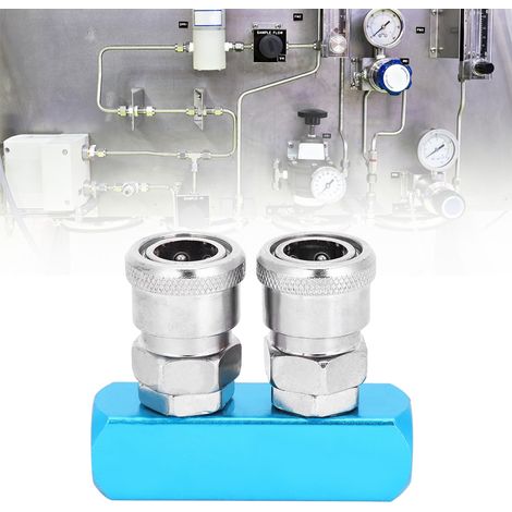 Raccord rapide pour compresseur d'air, coupleur pneumatique, alliage d'aluminium, connexion par pression (1/5)