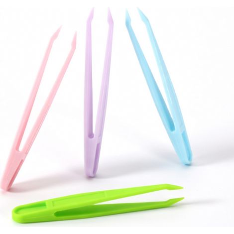 Pinzetta in plastica 7,8 cm (blu) (1/5)