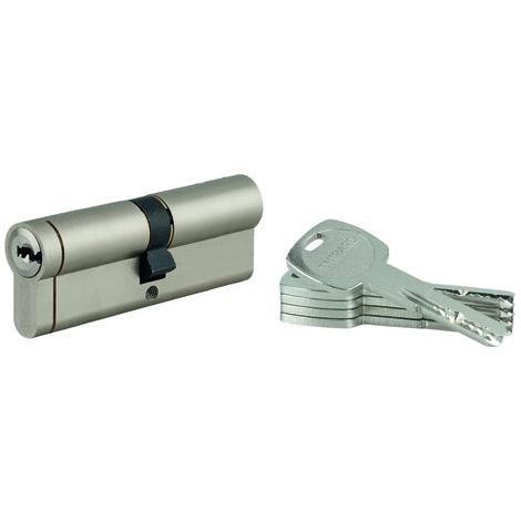 THIRARD - Cylindre double entrée Transit 1 UNIKEY (achetez-en plusieurs, ouvrez avec la même clé), 45x50mm, 5 clés, nickelé - THIRARD (1/5)