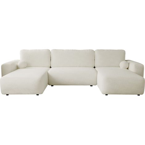 Sofá rinconero TrendyNest Piscor, Coral 15, Función de descanso, Almacenaje, 374x177x94cm, 0