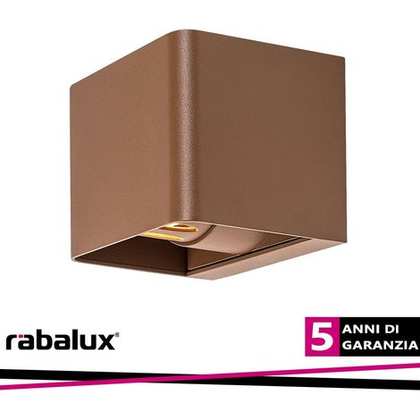 HALLSTATT,OUTD.WALL, LED10W, BROWN 3000K - Luce CALDA (1/3)