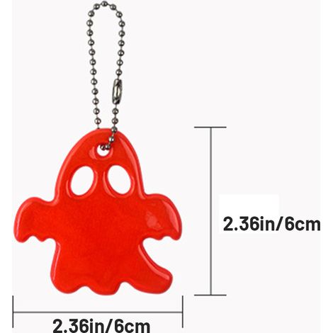 12 reflektierende Ghost-Anhänger für Taschen, Sicherheitszubehör für Outdoor-Sportarten, Laufen, Nachtfahrten, Radfahren, Joggen und Spaziergänge mit dem Hund (1/5)