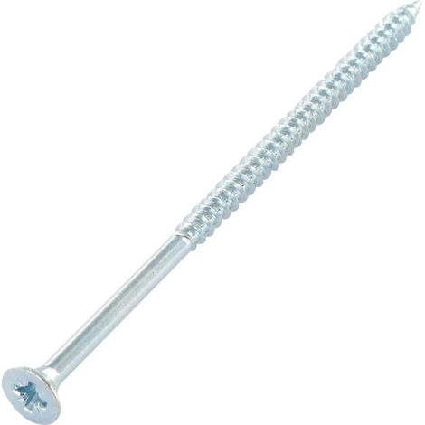VBA Vis bois agglo Tête fraisée TF Pozi N°1 3X50 Filetage partiel Acier zingué-2000 pièces