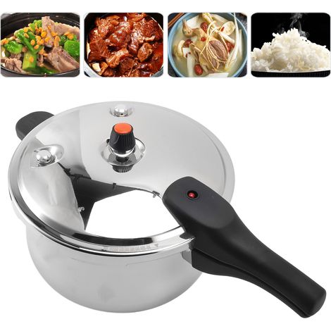 Casserole à pression électrique Autocuiseur inox 80 kPa avec valve de sécurité, 9 litres 26cm pour cuisson rapide à la maison (1/4)