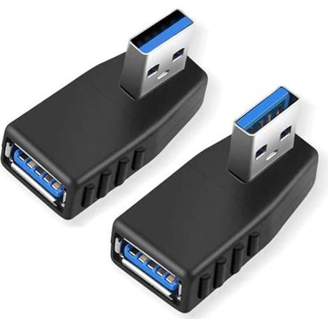 USB 3.0-Adapter [2er-Set], 90-Grad-Winkelstecker auf USB 3.0-Buchse (1/5)