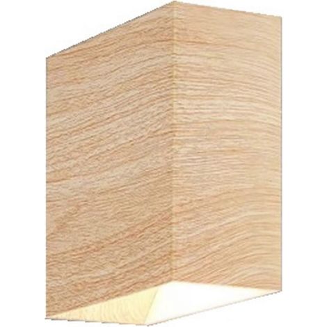 Schlafzimmer-Nachttischlampe mit Holzmaserung, Wandleuchte für Flur/Gang A--
