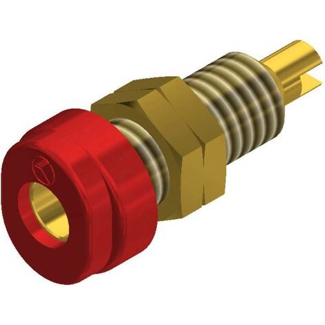Fiche femelle BUG 10 Au Ø de la broche: 4 mm Hirschmann Test & Measurement BUG 10 Au 930175701 rouge (1/4)