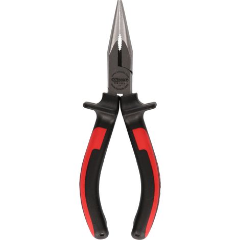 KS Tools - Pince à becs demi-ronde KS, à poignées bi-composants longueur 165 mm - 115.1023
