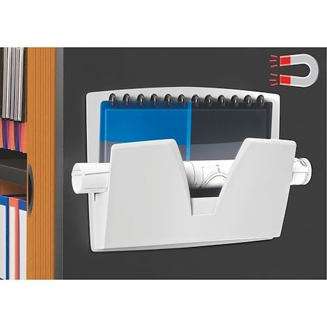 Trieur mural magnétique plastique Cep 1 compartiment gris clair (1/2)