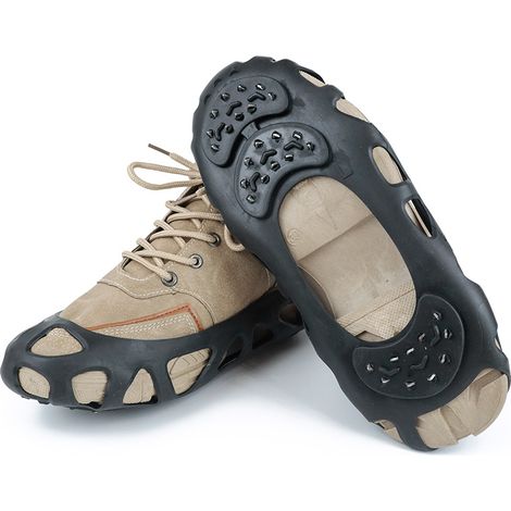 Crampons - Crampons à 30 dents - Pointes de chaussures - Crampons - Bottes d'hiver antidérapantes - Pointures 36 à 41 - Noir - TPE/acier inoxydable (1/5)