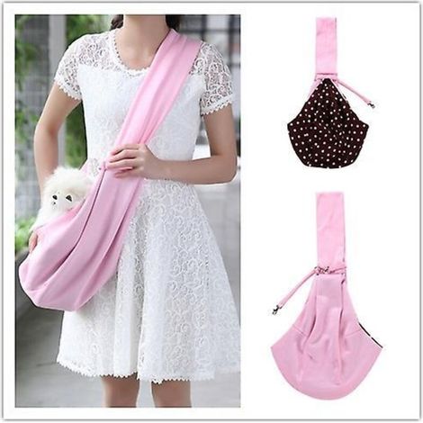 Sac à dos rose pliable et portable pour chat (1/5)