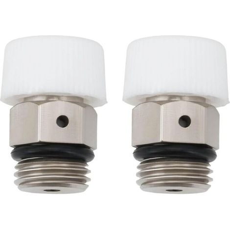 Lot de 2 valves d'aération automatiques en cuivre de 1/8" pour évacuation automatique de l'air dans les ports d'échappement et les radiateurs