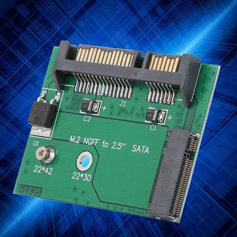 Carte d'adaptateur M.2 SATA vers SSD 2,5 pouces pour disque dur