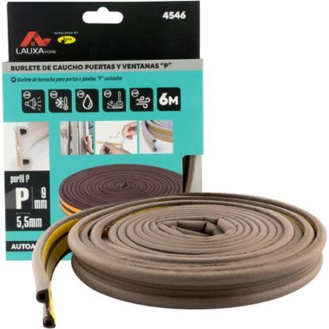 Guarnizione in gomma flessibile e resistente con profilo a P, 9 mm x 6 m - MARCA