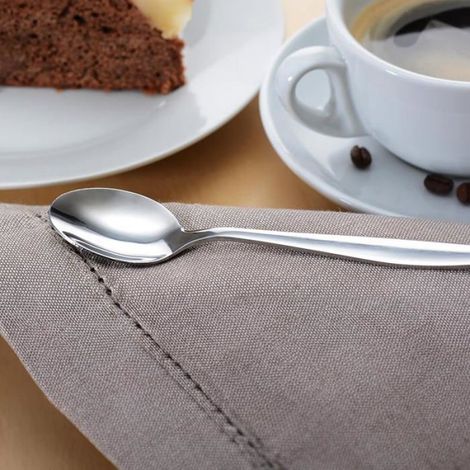 Cuillère À Café - Inoxydable 18/0 - Poli Miroir - Pour Café Thé Macchiato - Lot De 12 (1/5)