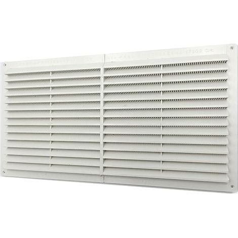 Kombi 225 x 430mm Plastic Ventilation Grille for Rectangular Ventilation Insect Protection White Home Air System 225 x 430 (1/5)