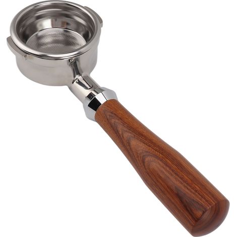 58-mm-Siebträger ohne Boden, 2-Hals-Edelstahlgriff, abnehmbares Zubehör für Breville 9 Series E Classic Rosewood Kaffeemaschinen (1/5)