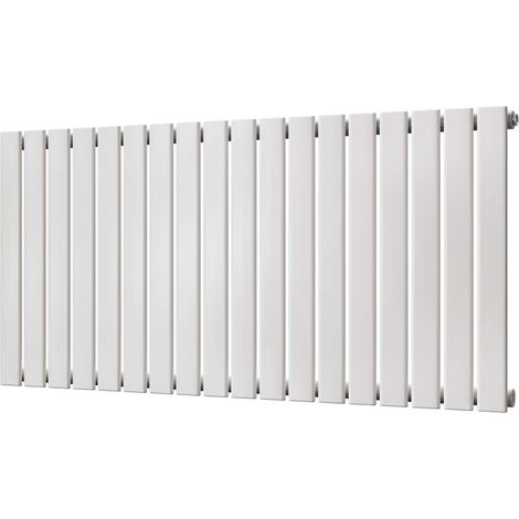 Typhoon - White Horizontal Radiator H600mm x W1224mm Single Panel