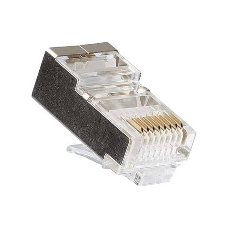 Fiche volante blindée RJ45 cat.5e pour câble circulaire (1/2)