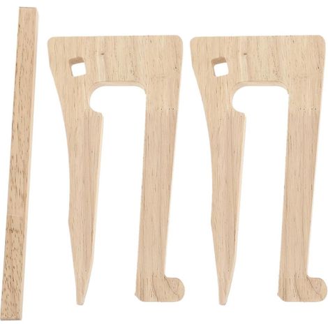 Support pour Ordinateur Portable en Bois Solide et Gain de Place, Rehausseur de Clavier pour Bureau, Compatible Laptop et Notebook en Usage Professionnel (1/5)