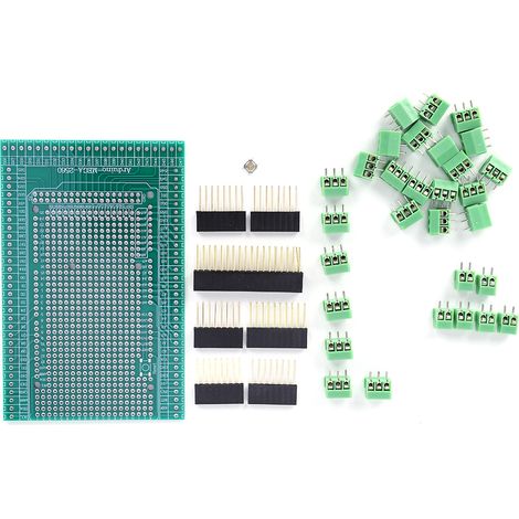 Lot de 3 modules de protection MEGA-2560 R3 avec borniers à vis, kit de carte d'extension pour Arduino, composants électroniques, connecteurs à sertir, pour projets DIY et prototypes. (1/5)
