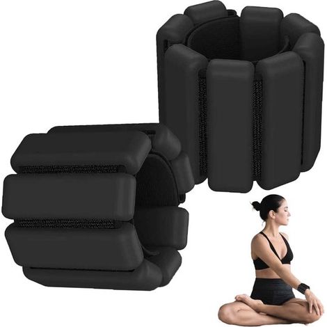 Fußgelenkgewichte 950 Gramm – Tragbare Gewichtsmanschetten – Verstellbar – Silikon – Für Yoga/Tanz/Joggen – 28,3 x 7 cm – Gewichtsmanschetten (1/5)